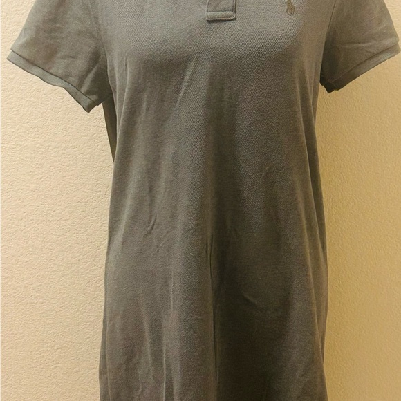 SLIM FIT POLO DRESS Size:M Green - Picture 3 of 5